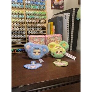 Liila’s Garden Tea Party Mini Plush Pendant (Blueberry Koala & Green Mouse)